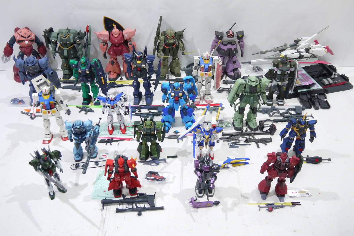 3124T/ガンダムプラモデル 完成品 組立済み MG・HG・RG まとめて23体 