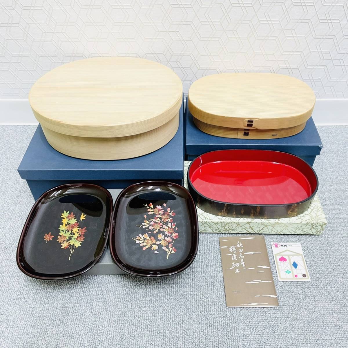 時代 飴黒漆塗 飯椀・汁椀・壺椀・平椀 5客組 (江戸 四つ椀（よつわん
