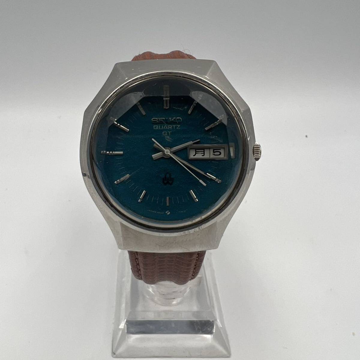 希少 SEIKO セイコー 3803-7080 QT QUARTZ クォーツ カットガラス 特殊 