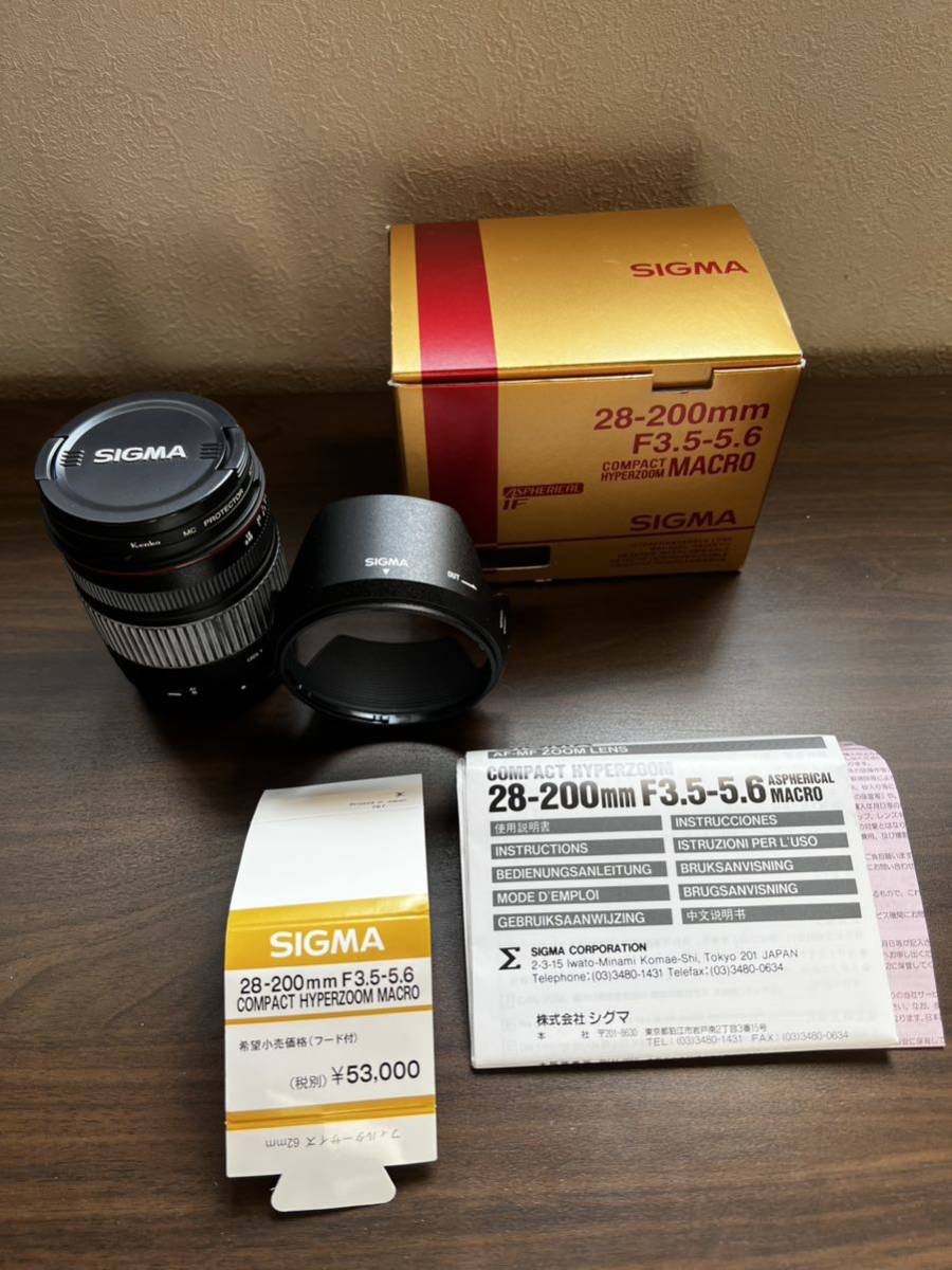 保管美品 シグマ レンズ SIGMA COMPACT HYPERZOOM MACRO 28-200mm F3.5