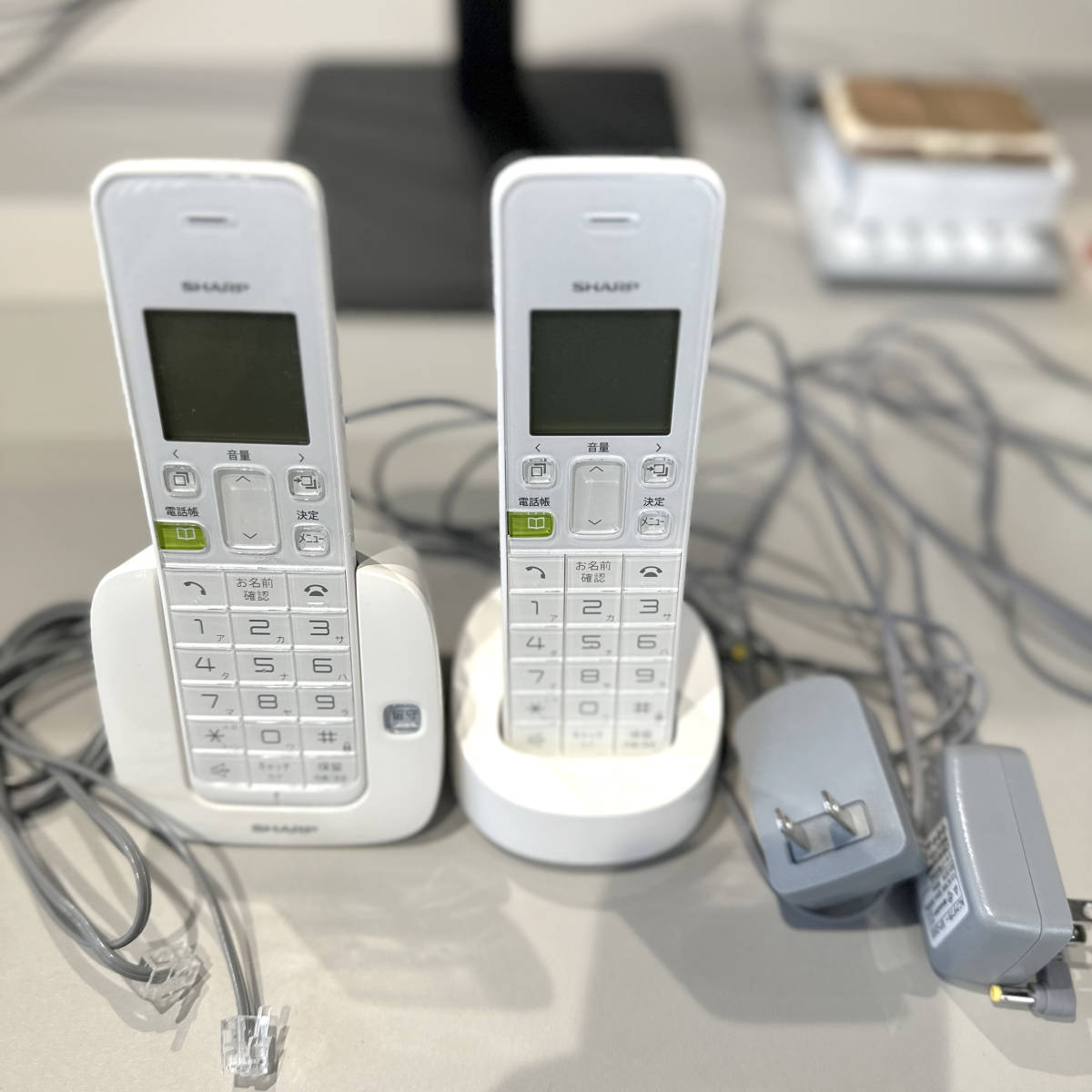 SHARP シャープ コードレス電話子機 JD-S07CW-W 2台セット 1.9GHz DECT準拠方式 品(電話機一般)｜売買された ...