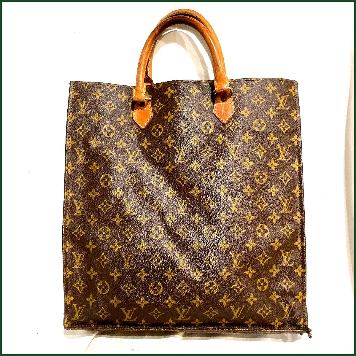 【最安値，お得】 ルイヴィトン/LOUIS VUITTON サックプラ M51140 モノグラム ブラウン ダメージ多め(ハンドバッグ)｜売買されたオークション情報、yahooの商品情報をアーカイブ公開 - オークファン かばん、バッグ