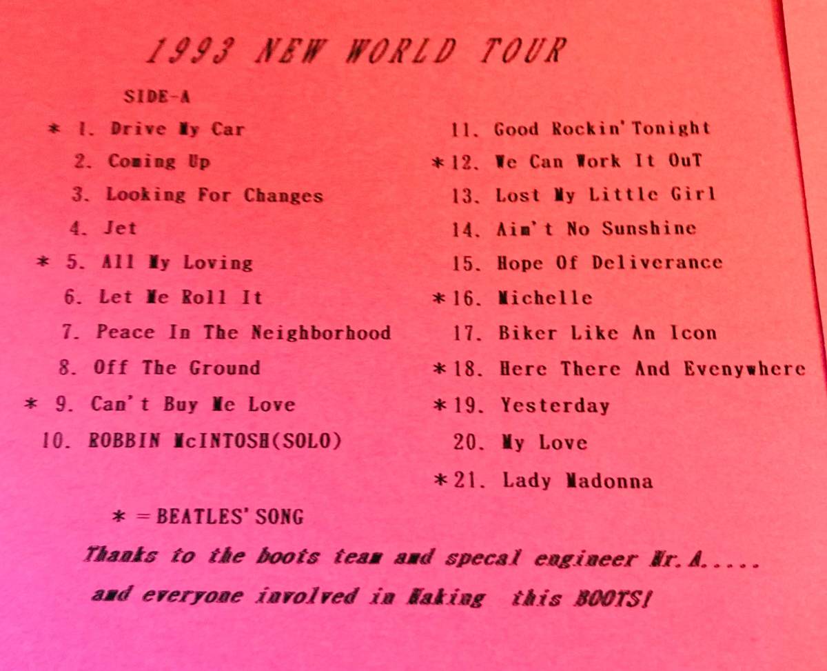 送料無料！希少超! 完全廃盤!! Paul McCartney / Big Egg 1st -1993 