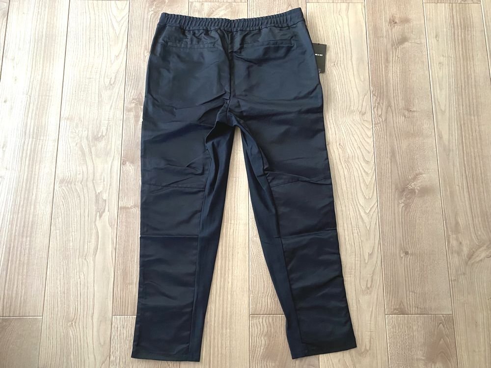 新品 COMME CA MEN コムサメン ソリッドブラック ボンディング モトクロスパンツ 05ブラック Lサイズ 25PY13 定価20，900円