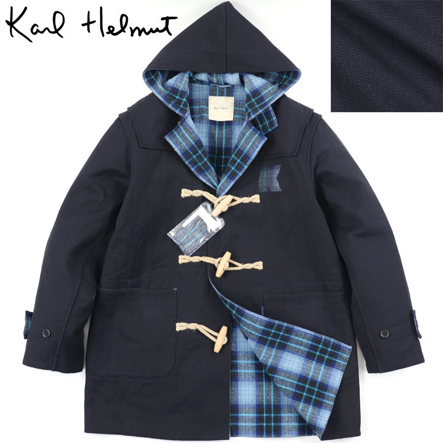 Karl Helmut スタジャン ブラック/レザー KARL HELMT】カールヘルム 10周年記念 スタジャン ワッペン刺繍