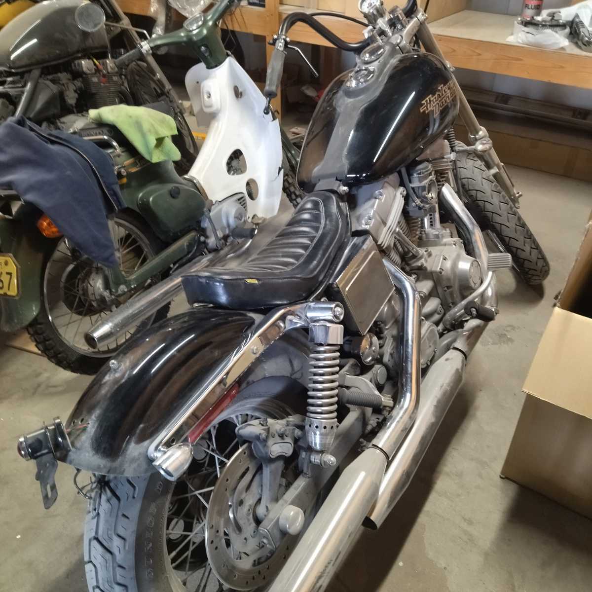 HOT-DOCK製ハーレーFXDL用ソロシート