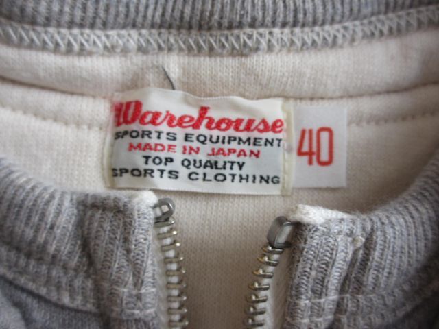 ウエアハウス WAREHOUSE ダブルフェイス ハーフジップ 後付けフード 