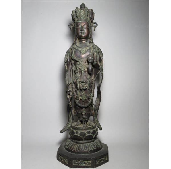 国宝級】金銅十一面観音菩薩立像 仏高：69cm 新羅仏 高麗仏 仏像 検