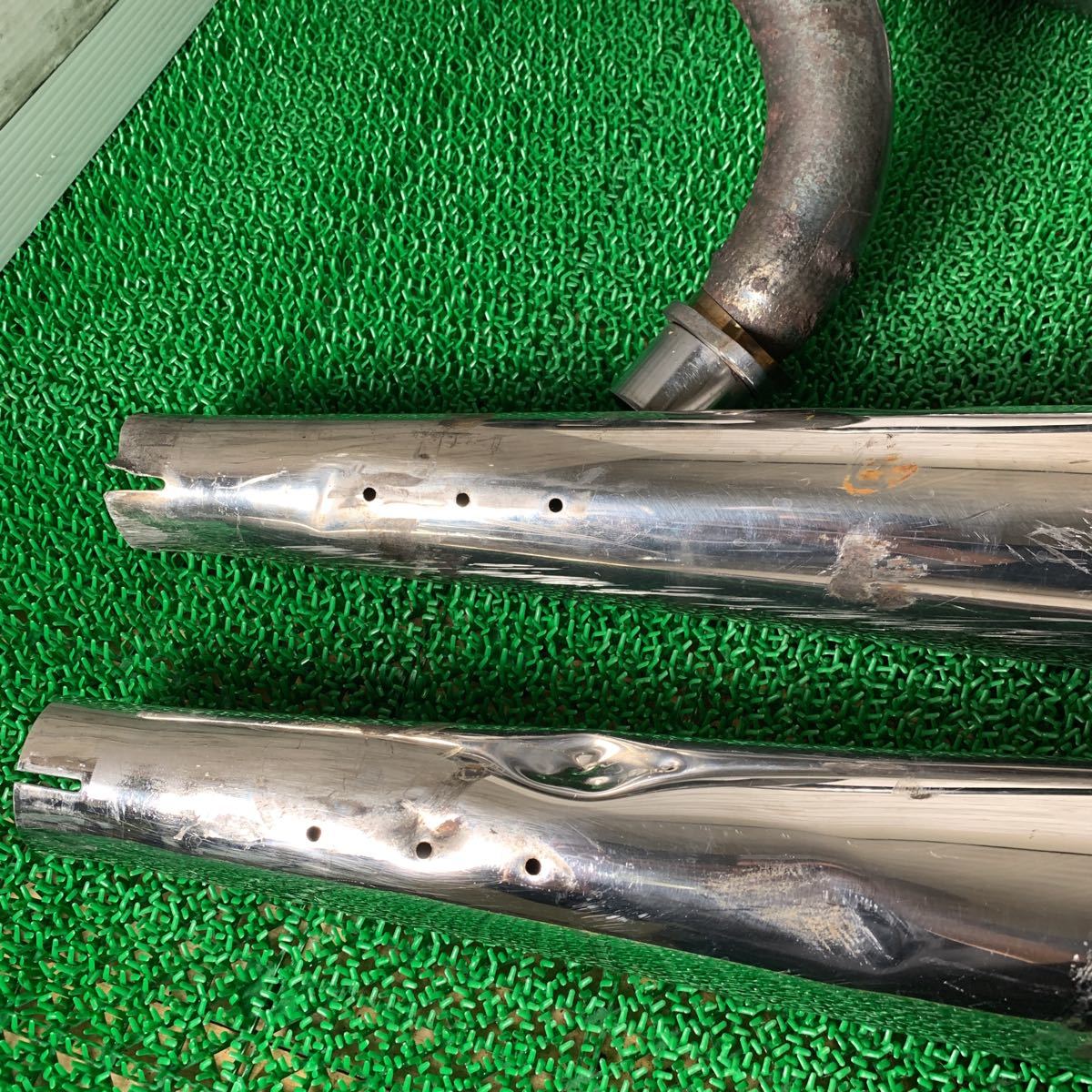 ホンダ スティード400 社外マフラー スーパートラップ 2in1 スティード400 スティード600 スーパートラップ マフラー 2in1 HONDA