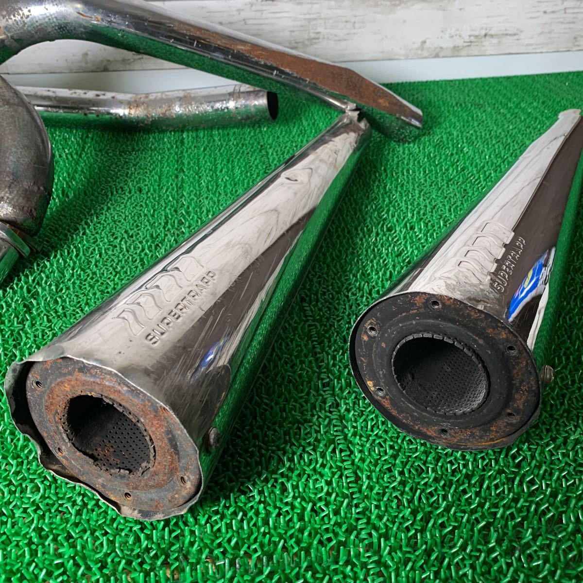 ホンダ スティード400 社外マフラー スーパートラップ 2in1 ホンダ スティード400 社外マフラー スーパートラップ 2in1 R