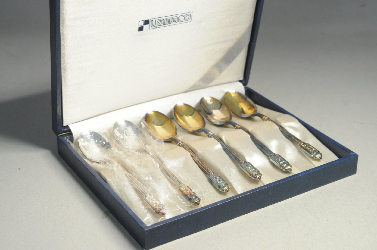 YAMACO SILVER ヤマコ シルバー スプーン 6本セット 総重量138g 山崎 
