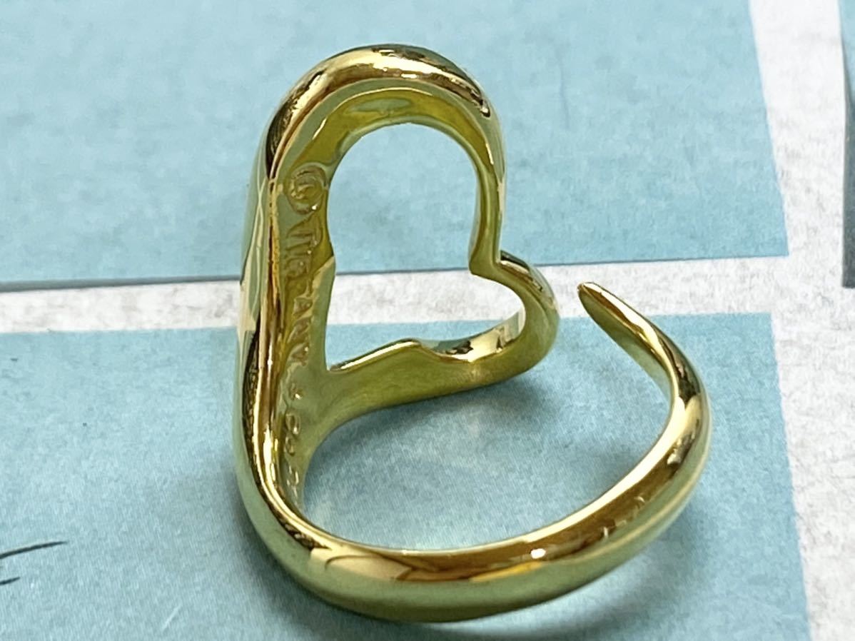 Tiffany＆Co. ティファニー オープンハート リング 指輪 ゴールド GOLD