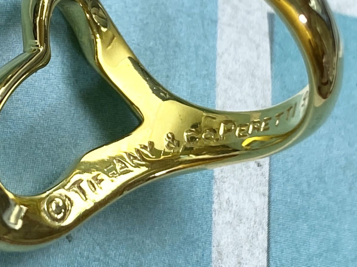 Tiffany＆Co. ティファニー オープンハート リング 指輪 ゴールド GOLD