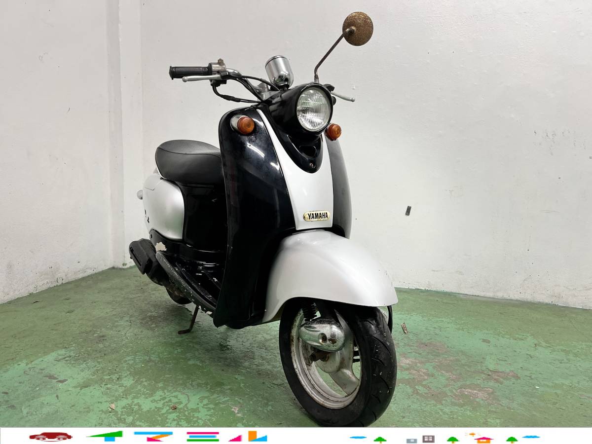 沖縄県発☆早い者勝ち!】中古 ヤマハ ビーノ 50cc 鍵/書類無し 走行