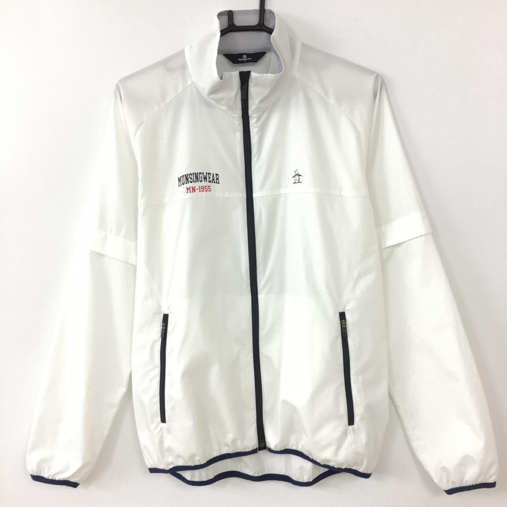 Munsingwear ゴルフホワイトジャケット 超美品】2022年＊Munsingwear マンシングウェア 2WAYジャケット 白