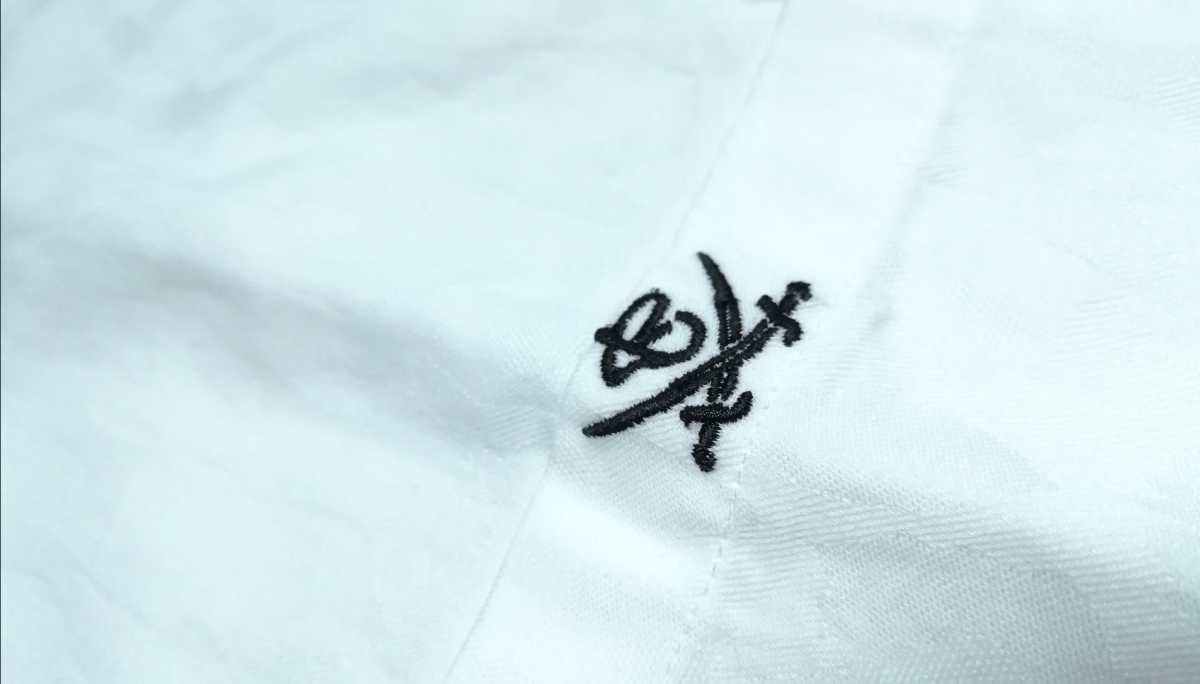 美品☆THE FLAT HEAD R.J.B フラットヘッド 長袖 迷彩 豹柄 白シャツ