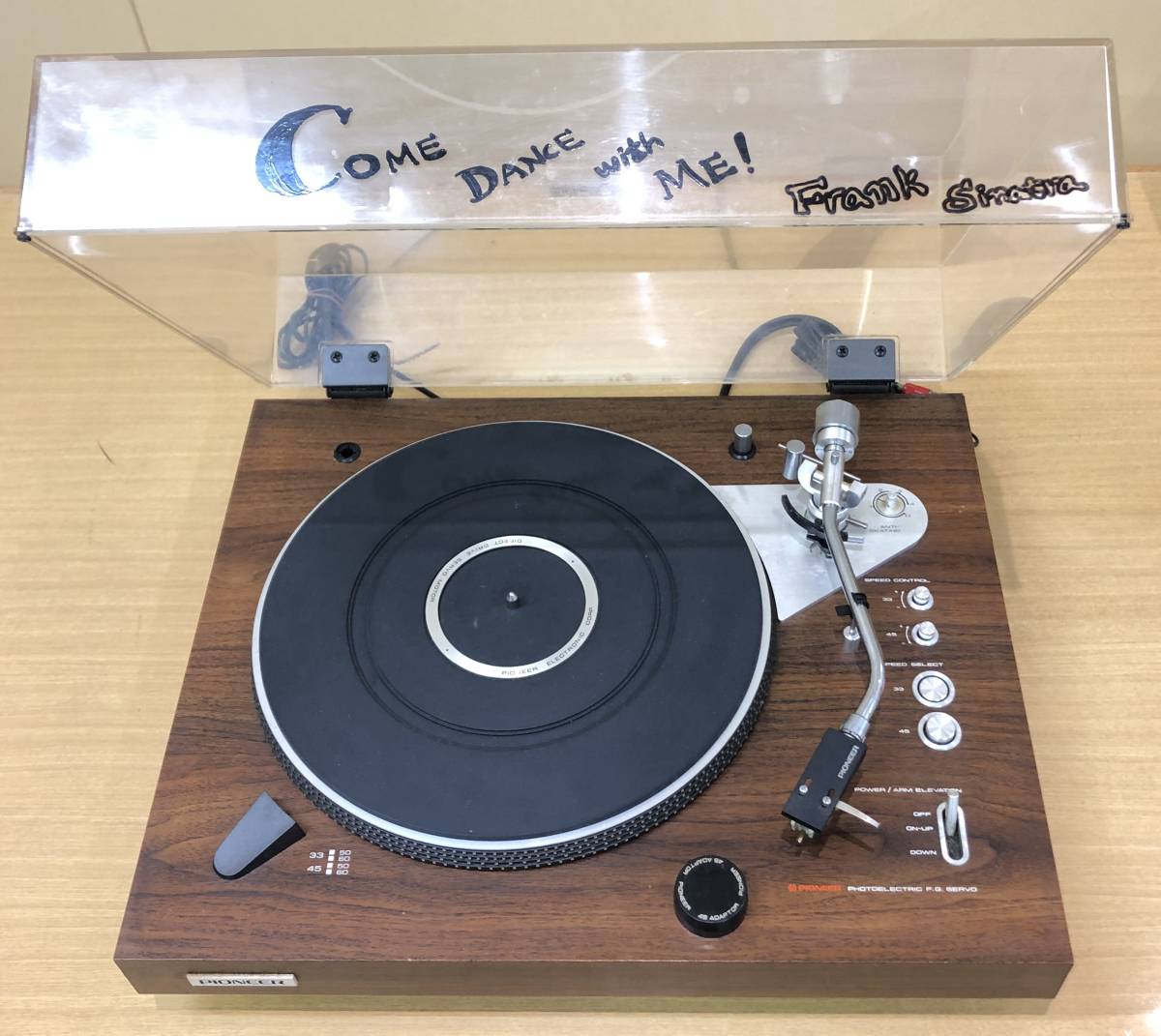 Pioneer パイオニア PL1250 ターンテーブル レコードプレーヤー 書き込み有 通電確認済 ジャンク扱い 現状品 オーディオ機器 音響機器 ☆レコードプレーヤー