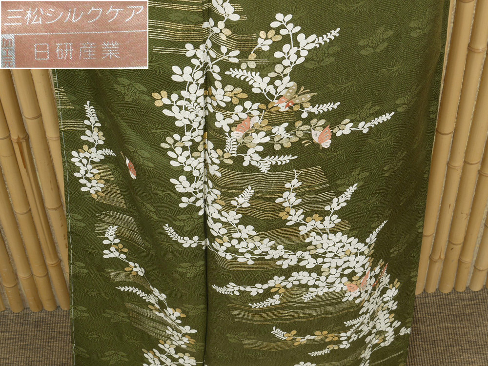 高品質，2026 京かんざし t-643 訪問着 金彩加工 刺繍入り 三松シルクケア 新古品しつけ付き未着用(仕立て上がり)｜売買されたオークション情報、yahooの商品情報をアーカイブ公開 - オークファン 仕立て上がり