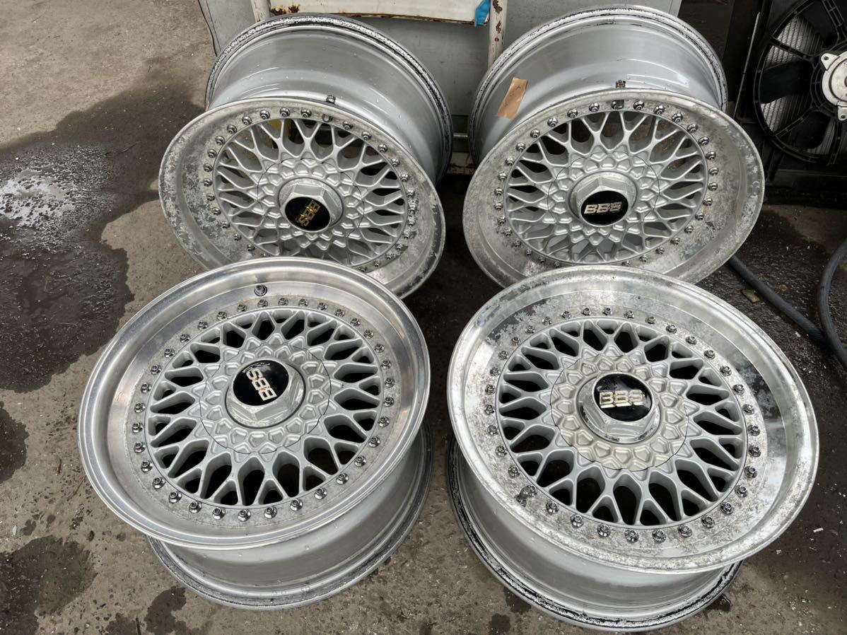新作，定番 当時物 稀少品 BBS ホイール RS247 8.5J+14 RS180 7.5J+14 5穴 114.3 16インチ 4本セット センターキャップ付 旧車に(社外品)｜売買されたオークション情報、yahooの商品情報をアーカイブ公開 - オークフ 5穴