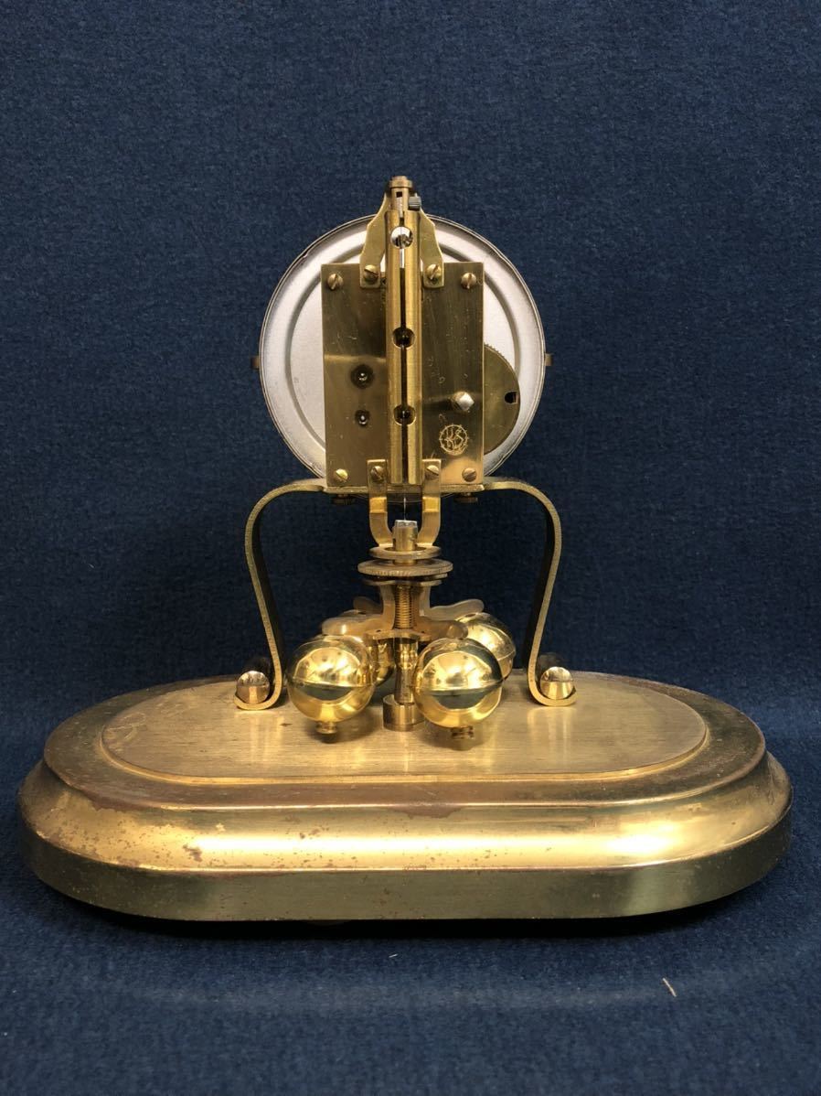 アンティーク 置き時計 ドイツ製 KERN GERMANY ガラスドーム 置時計