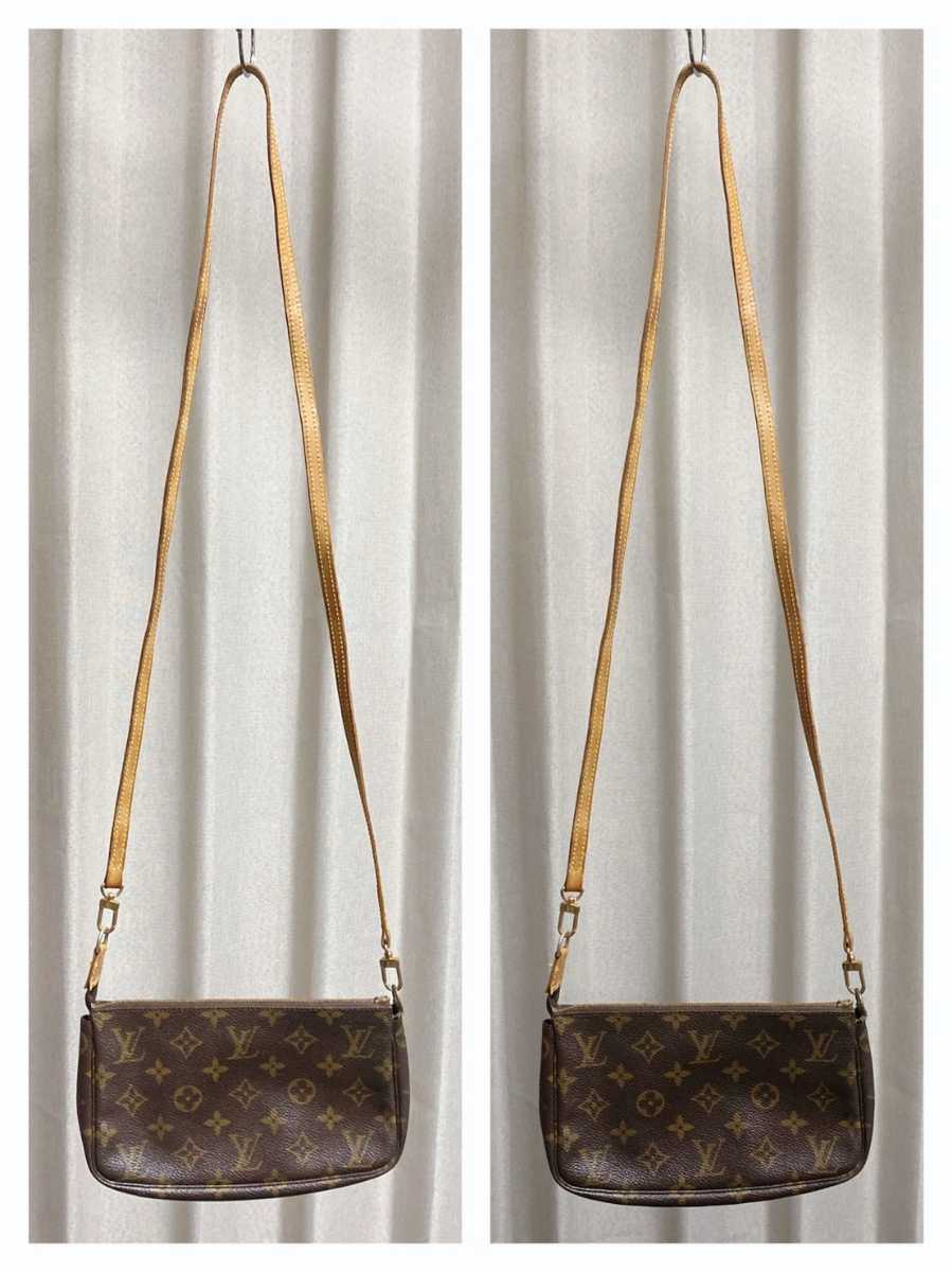 現状ジャンク品　LOUIS VUITTON ルイヴィトン モノグラム アクセソワール アクセサリーポーチ　ショルダー M51980　【J18134】 LOUIS VUITTON ルイヴィトン 2026年最新Yahoo モノグラムナイル 現状渡し