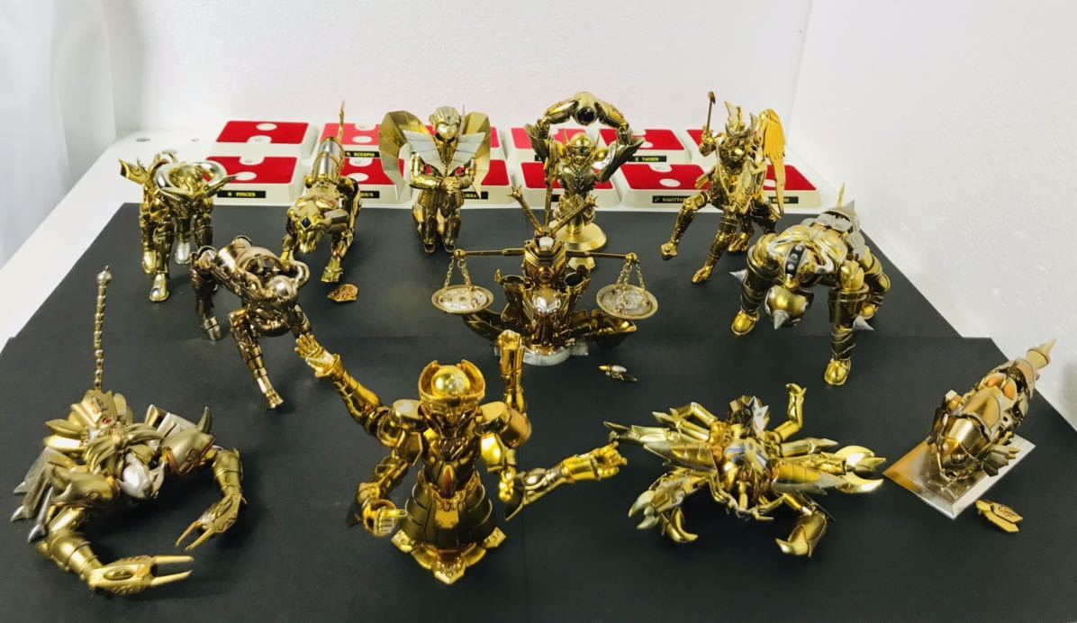 聖闘士星矢 ゴールドクロス 12体 まとめて フィギュア 当時物 詳細不明 