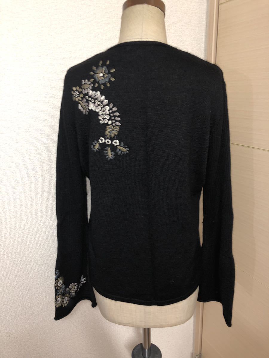 トクコ TOKUKO 1er VOL 》 カーディガン 刺繍 サイズ9 M