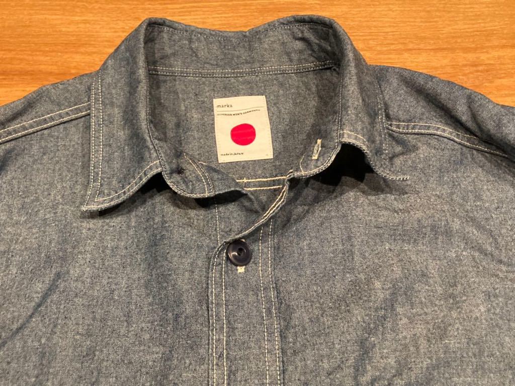 MARKA WARE マーカウェア SHIRTS WORKERS TIGHT ONE WASHED  