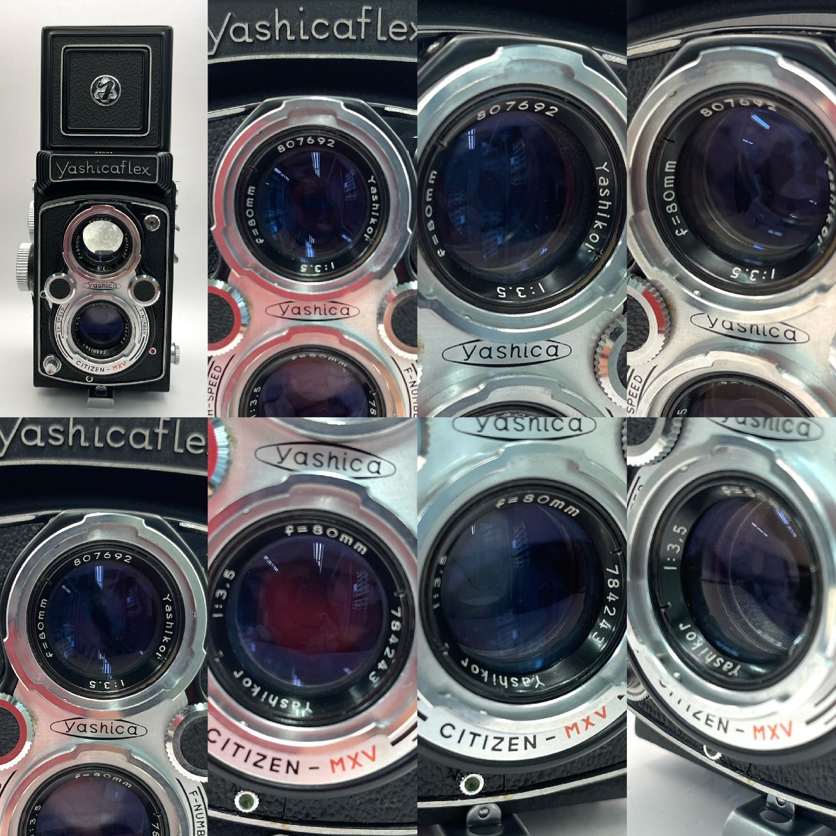 1円～/yashicaflex/ヤシカフレックス/LENS/Yashikor/F3.5/80㎜/二眼