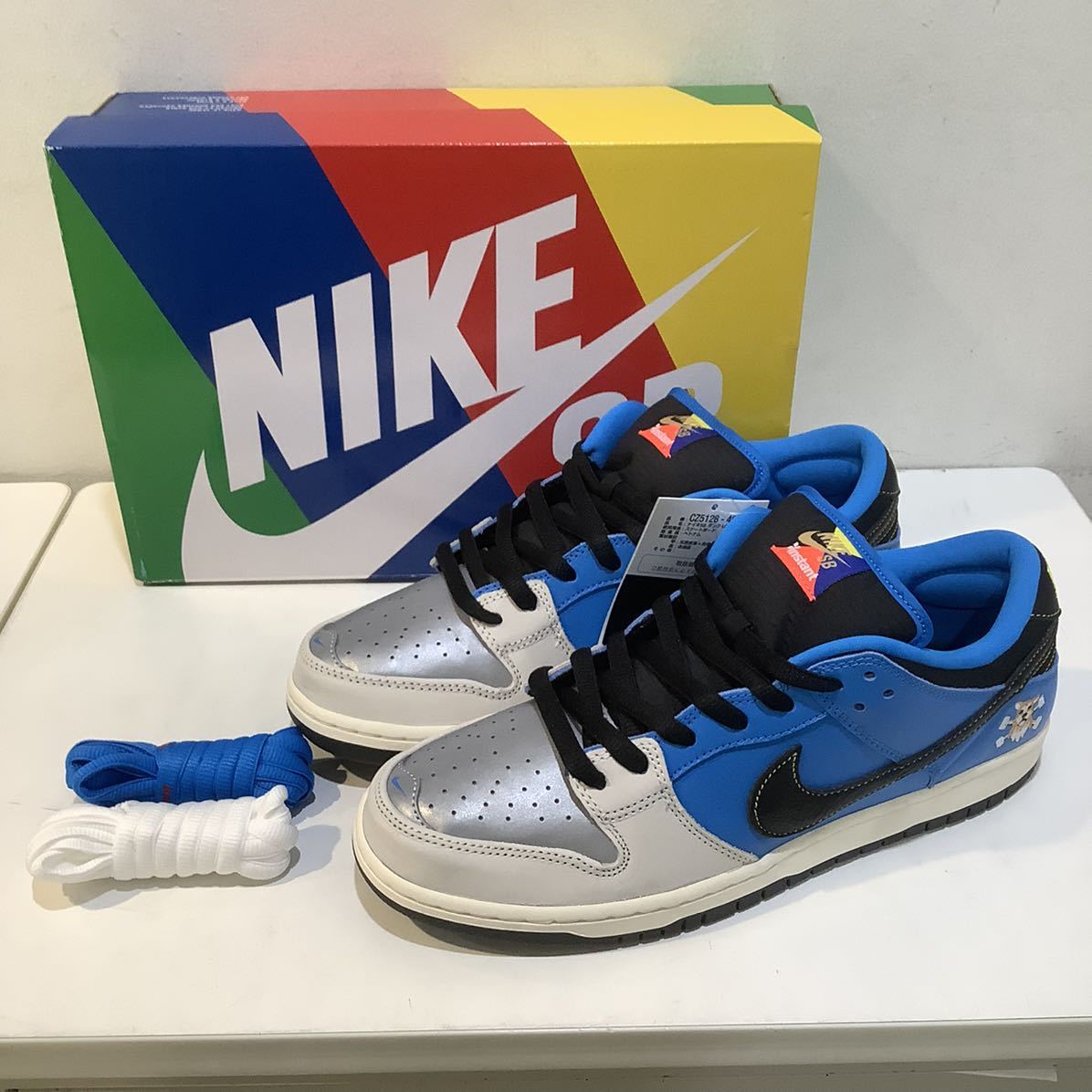 NIKE ナイキ CZ5128-400 ×INSTANT SKATEBOARDS インスタントスケートボード DUNK LOW PRO ダンクロウ プロ スニーカー ブルー 29cm 580668