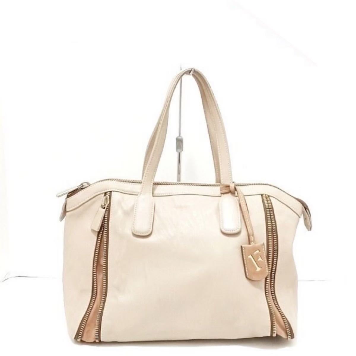 ファスナーデザイン FURLA オールレザー ハンドバッグ FURLA フルラ