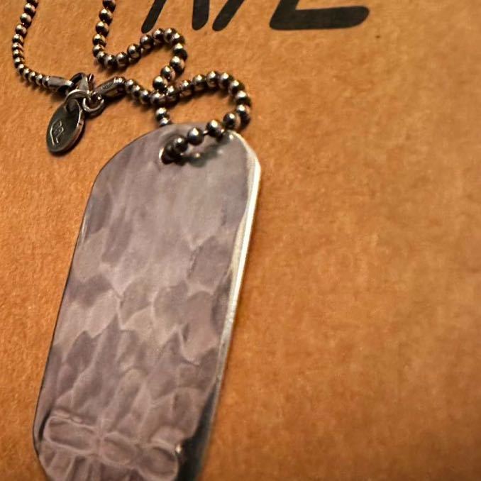 美品【ダブルアールエル】RRL スターリングシルバー ドックタグ  