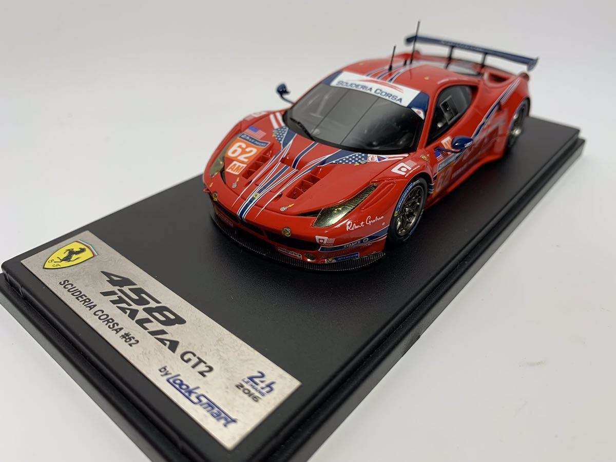 Looksmart ルックスマート 1/43 Ferrari 458 GT2 SCUDERIA CORSA 2016 