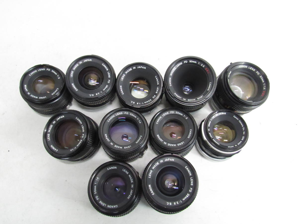 S-6024 単焦点カメラレンズ Canon キャノン 11点 まとめセット 2.8