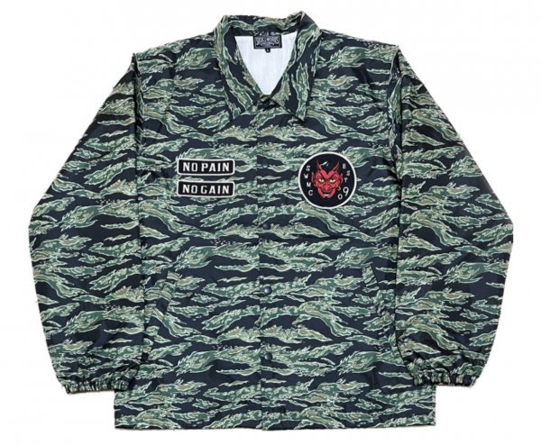 【本物保証，大人気】 SKULL WORKS スカルワークス ワッペン 刺繍 ナイロン コーチ ジャケット 迷彩柄(Lサイズ)｜売買されたオークション情報、yahooの商品情報をアーカイブ公開 - オークファン ジャンパー、ブルゾン一般