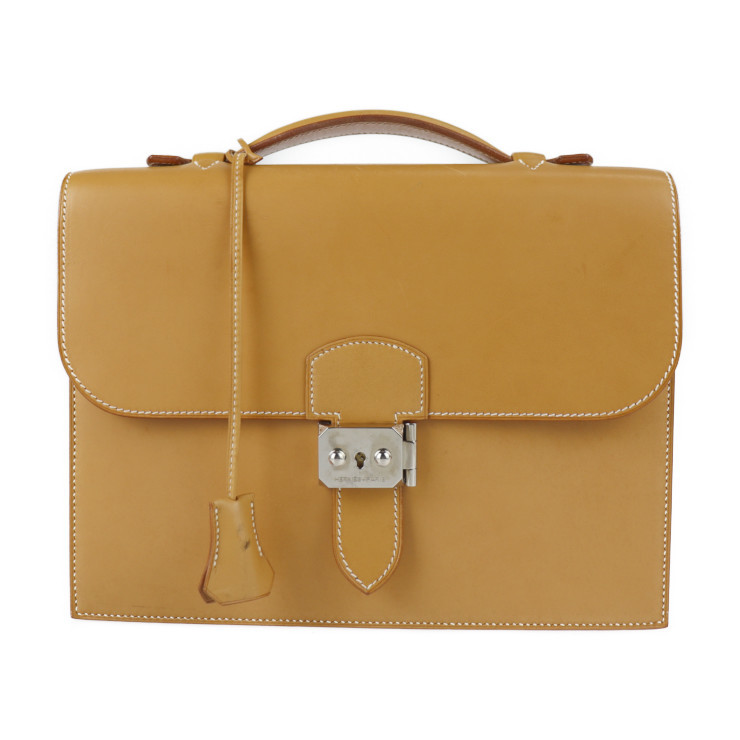 HERMES エルメス サックアデペッシュ27 ビジネスバッグ ボックスカーフ 