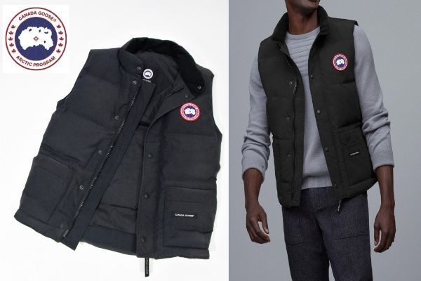 Canada Goose Arctic Program 若返る ダウンベスト ネイビー