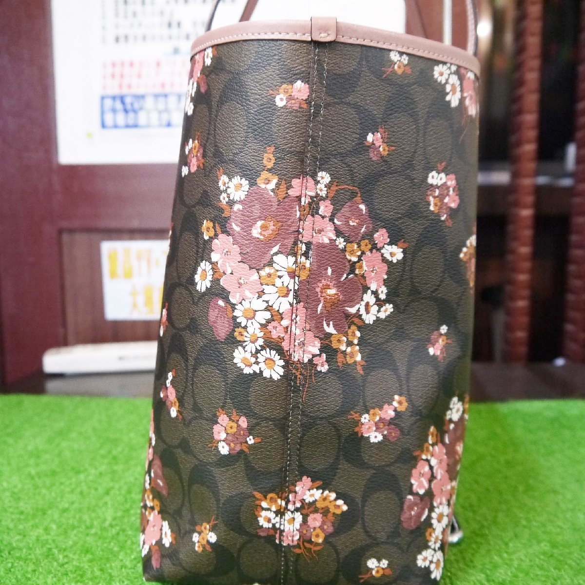 &frasl; COACH コーチF32084 質屋かんてい局オンラインショップ 小牧店 COACH(コーチ) トートバッグ&frasl;PVC&frasl;BRW&frasl;総柄&frasl;F32084&frasl;レディース (コーチ) ノース／サウス ショルダーポーチ 中古・古着通販COACH 鞄 c21-1212 かんてい局小牧店 質屋 ブラウン
