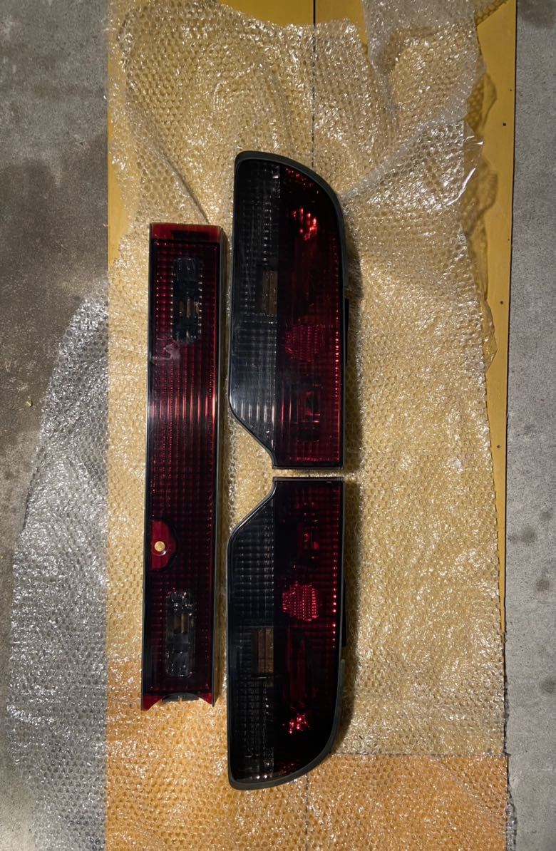 180sx RPS13 スモークテール　左右　3点セット　ガーニッシュ割れ有り