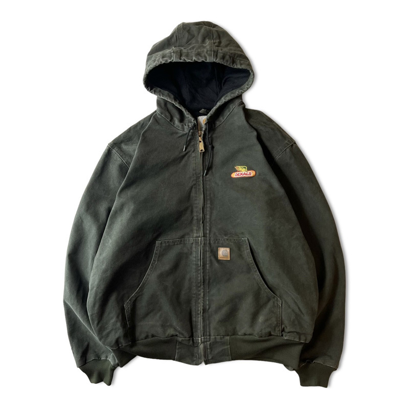 【品質保証，最新作】 Carhartt ライナー付き ダック アクティブ ジャケット パーカー XL / メキシコ製 カーハート モス グリーン 企業物(XLサイズ以上)｜売買されたオークション情報、yahooの商品情報をアーカイブ公 ジャンパー、ブルゾン一般