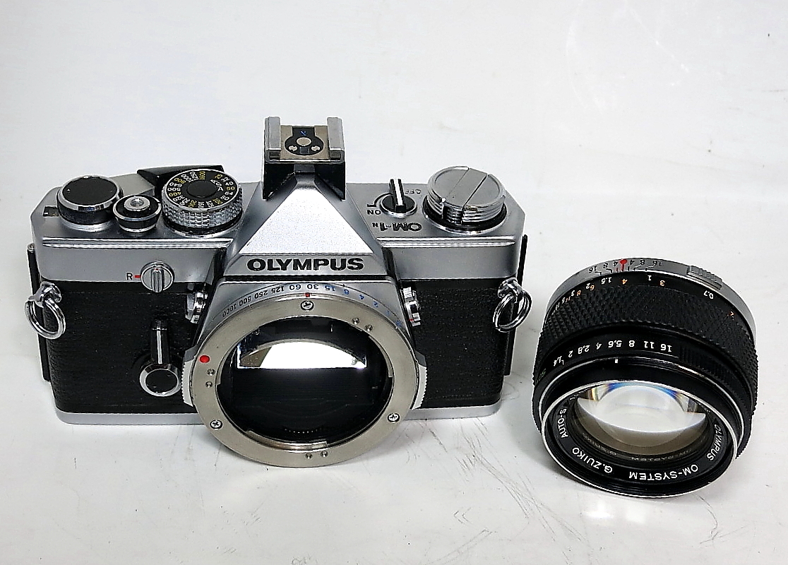 【 OLYMPUS OM-1 N G. ZUIKO 1.4/50 】 ”” 極上美品 ”” Olympus