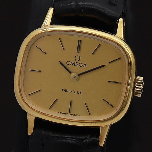 1円 稼働 良品 オメガ デビル トップ18K/750 12.1g 手巻き式 ゴールド系