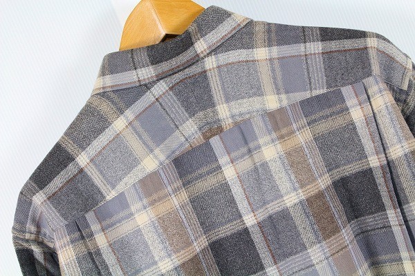 DAKS ダックス 綺麗め シャツ トップス 長袖 ボタンダウン オンワード樫山 日本製 コットン チェック L グレー系 メンズ ...