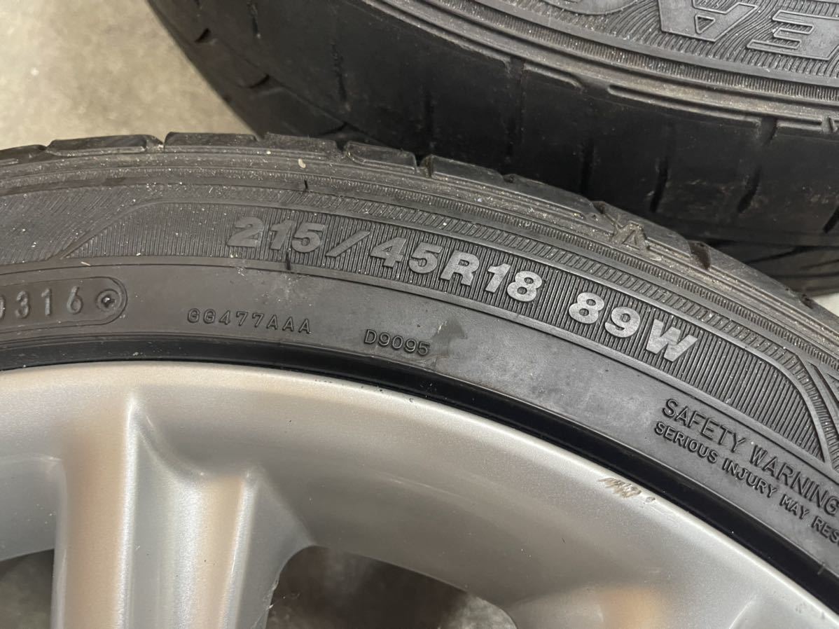 トヨタ SAI 純正 ホイール タイヤ付 4本セット 215/45R18 7J+39 PCD114