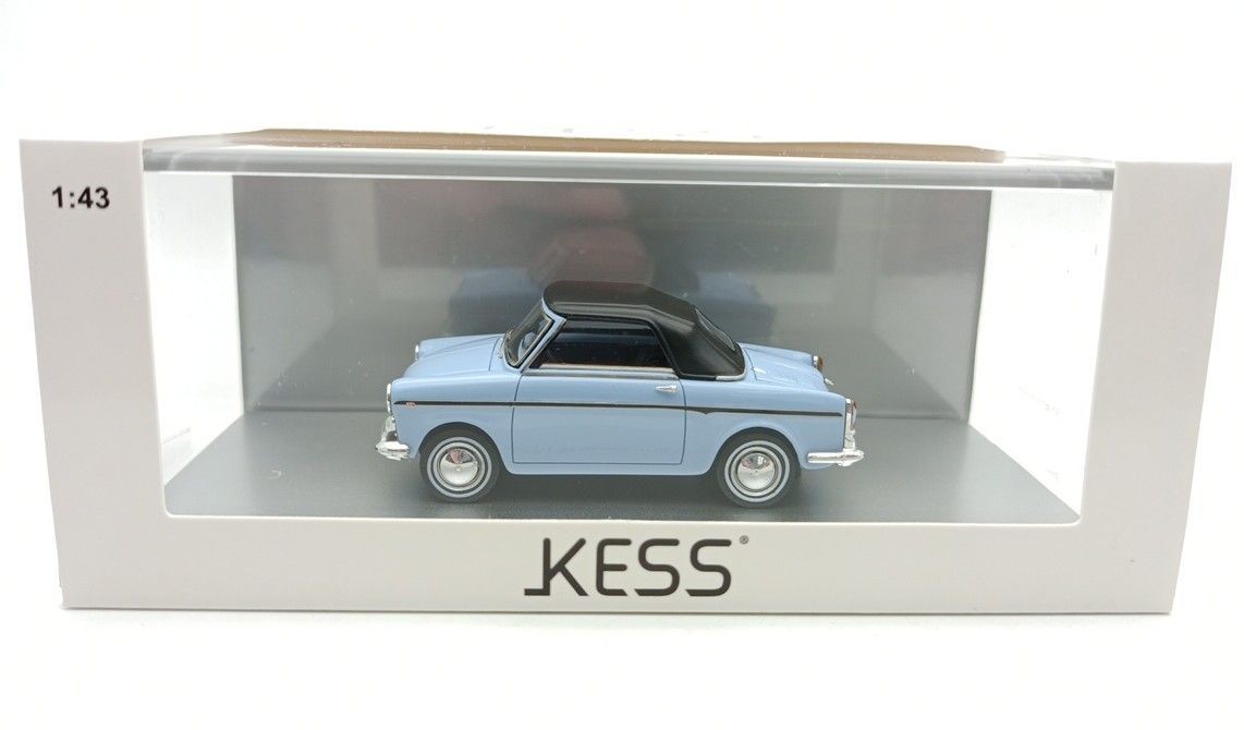 【美品】KESS アウトビアンキ ビアンキーナ カブリオレ F クローズド 1965 スカイブルー 1/43 ミニカー ケス ◆3109/宮竹店