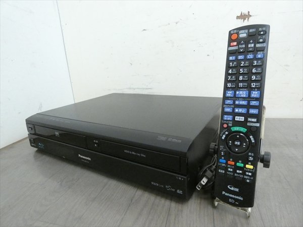 11年☆パナソニック/DIGA☆HDD/BD/VHSレコーダー☆DMR-BR670V☆リモコン付