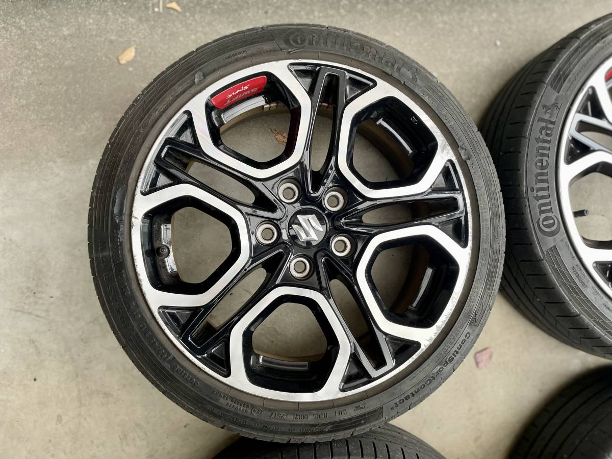 スイフトスポーツzc33s 17インチホイールセット コンチネンタル 4本