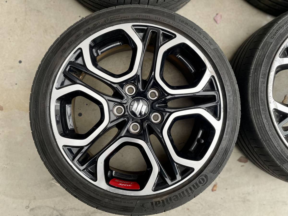 ZC33S スイフトスポーツ 純正17インチタイヤホイール【4本セット】195 