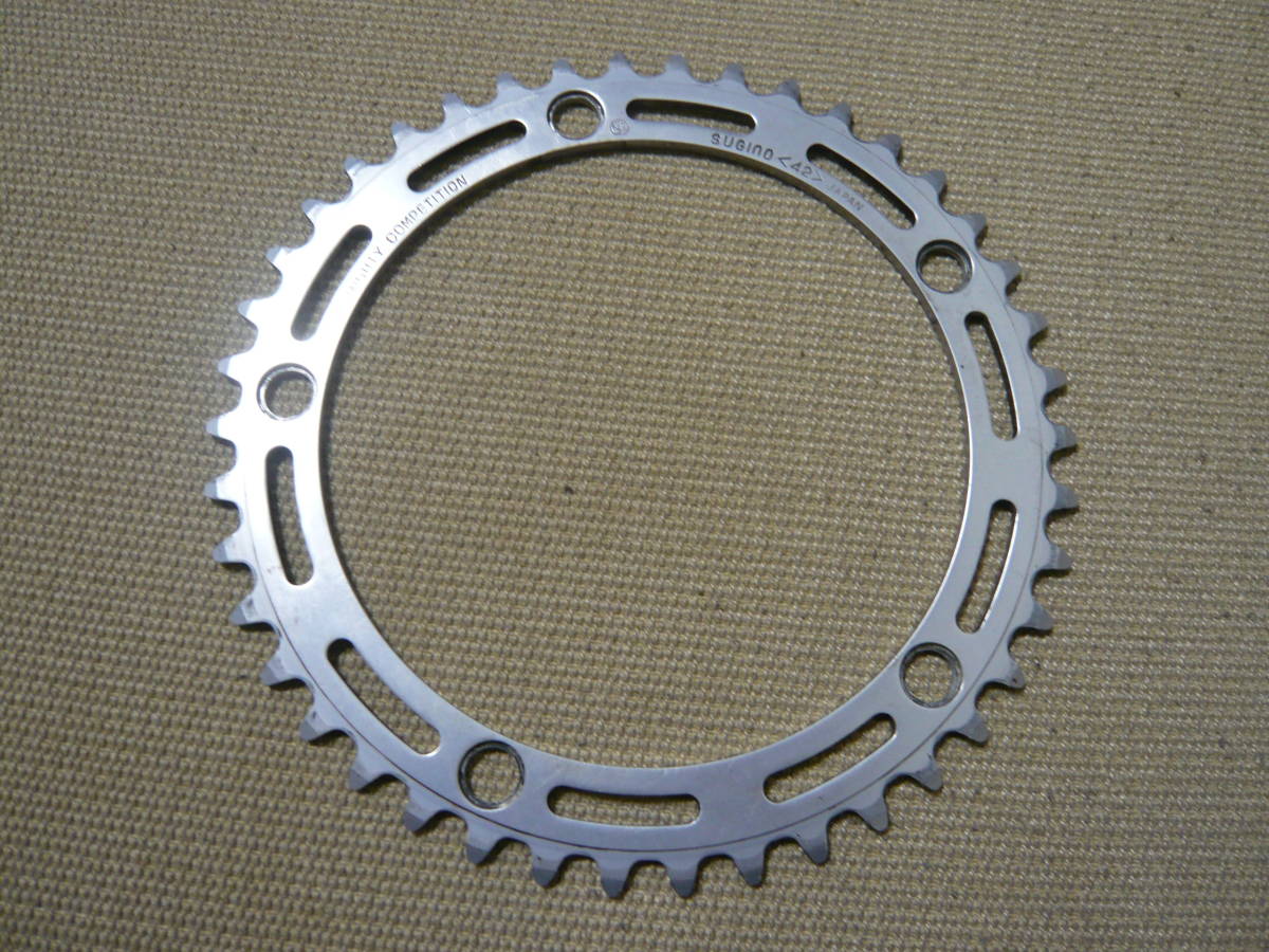 SUGINO AERO MIGHTY 42t pcd144 njs 競輪 Yahoo!オークション - SUGINO