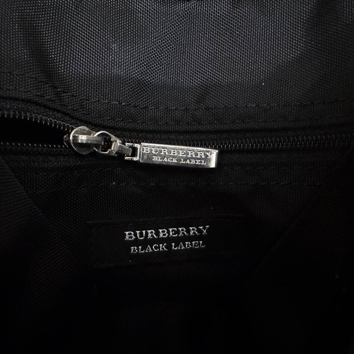 名作 レア BURBERRY BLACK LABEL バーバリーブラックレーベル ナイロン 